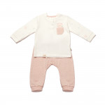 BiOrganic Koala Jungle Sweatshirt and Trousers Pink (18-24 Months)