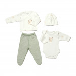 BiOrganic Koala Jungle Newborn 4 Pieces Set Mint (4 Years)