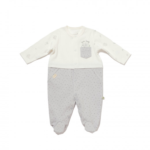 BiOrganic Koala Jungle Romper Grey (3-6 Months)