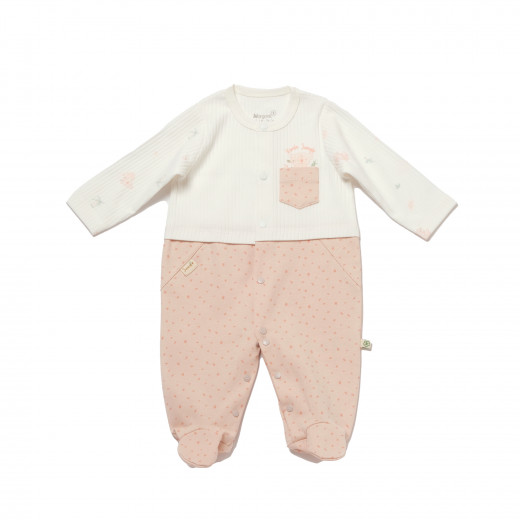 BiOrganic Koala Jungle Romper Pink (3-6 Months)