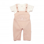 BiOrganic Koala Jungle Slopet Overall Pink (3-6 Months)