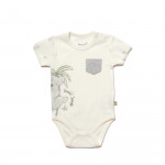 BiOrganic Koala Jungle Body Short Sleeve Grey (0-3 Months)