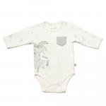 BiOrganic Koala Jungle Body Long Sleeve Grey (0-3 Months)