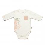 BiOrganic Koala Jungle Body Long Sleeve Pink (6-9 Months)