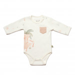 BiOrganic Koala Jungle Body Long Sleeve Pink (9-12 Months)