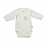 BiOrganic Koala Jungle Side Snap Body Long Sleeve Grey (3-6 Months)