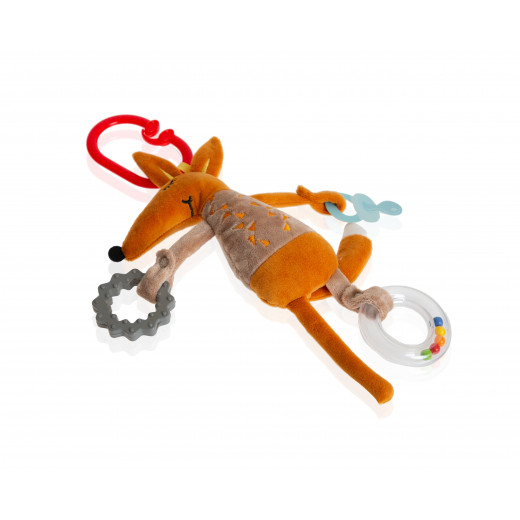 Babyjem Fox Stroller Toy Brown