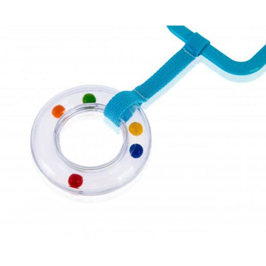 Babyjem Rattle Ring Blue Square