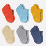 Bistyle 6-Pairs Combed Liner Socks (6-12 m) Colored