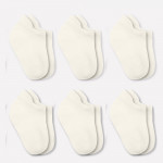 Bistyle 6-Pairs Combed Liner Socks (6-12 m) Beige