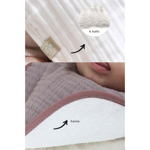 Bistyle Organic Muslin Bib (0-24 m) Light