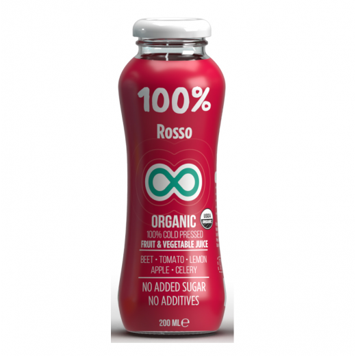 Rosso 100% Organic Juice Beet Tomato Lemon Apple Celery