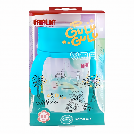 Farlin Training Cup 12 Months+, Blue, 240ml