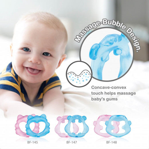 Farlin, Cooling Gum Soother and Teether, Blue, 4 months+