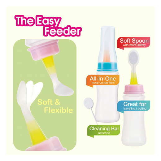 Farlin - Easy Feeder With Cover  - Pink