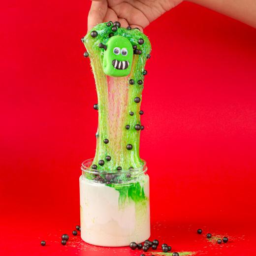 MamaSima Green monster Themed Slime