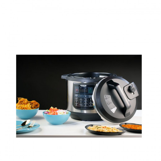 Arshia Multifunctional Digital Stainless Steel Pressure Cooker 8 Litre Non Stick