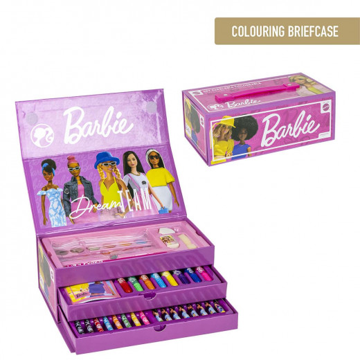 Cerda - Colouring Stationery Set Briefcase Barbie