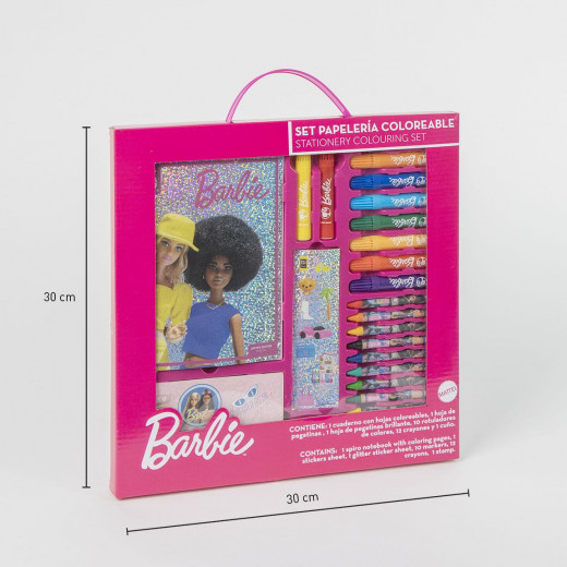 Cerda - Colouring Stationery Set Display Barbie