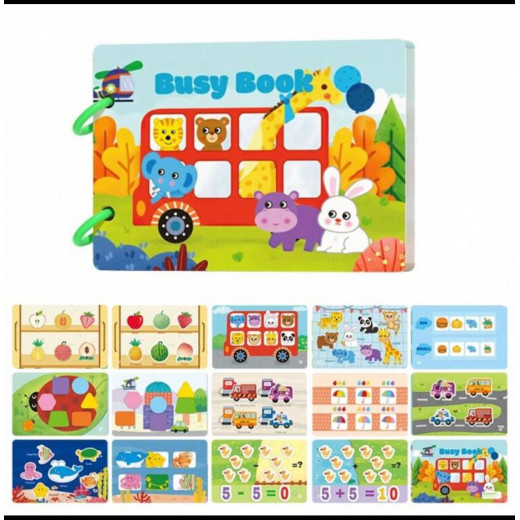 Busy book, activity book, multicolour, 21*14, multiple pieces