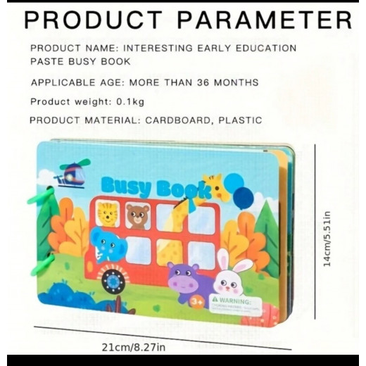 Busy book, activity book, multicolour, 21*14, multiple pieces