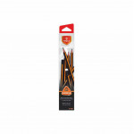 Vertex Black+ Orange Pencils With Eraser Lead Diameter 2.2 Mm  (12 Pcs)