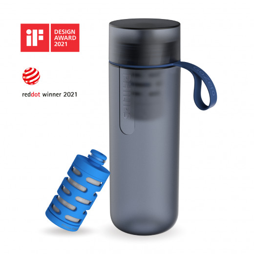 Philips Water GoZero Fitness Hydration Bottle - 1 Filter Included AWP2712BLR/10