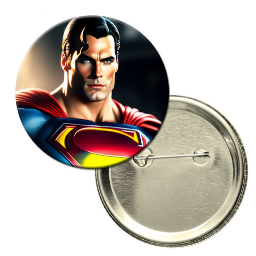 Button badge - Superman style 2
