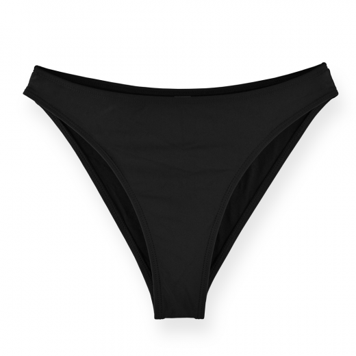 Medium Cut Bikini Bottom - Color Black - Size L