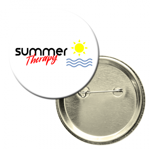 Button badge - Summer Vibes on White Background