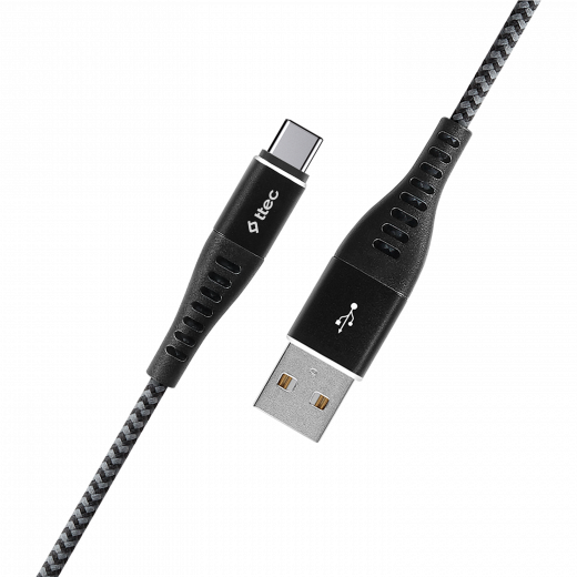 ttec ExtremeCable Charge / Data Cable , Type-C , 150 cm , Black