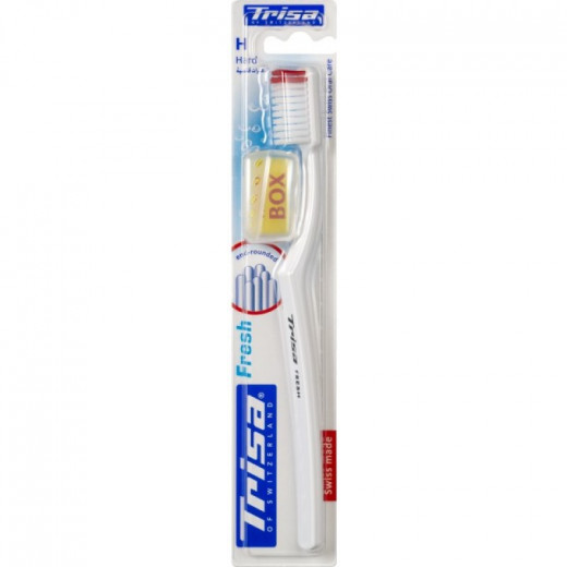 Trisa Fresh Hard Toothbrush with Cap