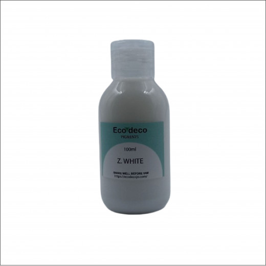 Ecodeco 100ml White Color for Resin and Concrete Art
