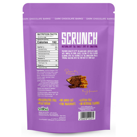 Scrunch Belgian Dark Chocolate Barks with Honeycomb - 150gm