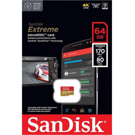 Sandisk Extreme 64GB memory card