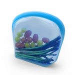 Breathe Reusable Blue Silicone Bags, 3500 ML, BPA free, FDA Approved