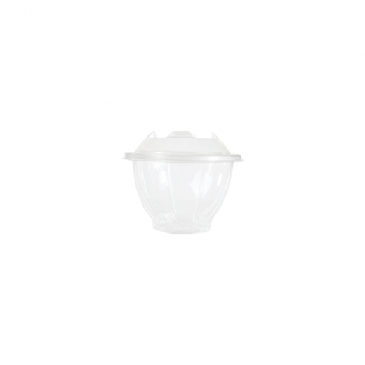 RZ Plastic Containers Round Clear Hinged - 750cc - 100 PCS