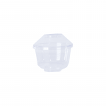 Crystal Round Dessert Cup With Lid - 50 Pieces