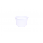 RZ Plastic Containers Round White 500 g Microwavable - 50 PCS