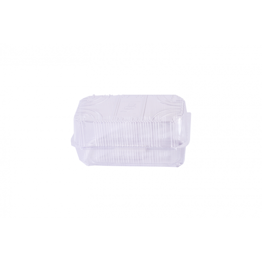 RZ Plastic Containers Rectangle Hinged Clear - 25 PCS